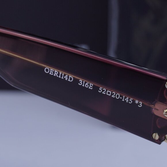 Off-White OERI14D MYSTIC 316E Square Sunglasses – Burgundy to Nude/Brown - Picture 7 of 9